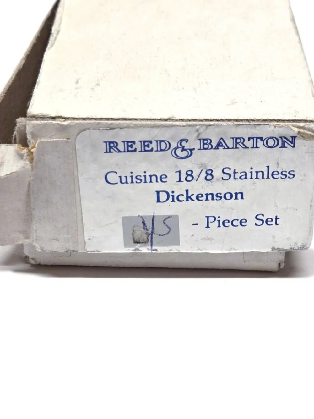 Reed & Barton Dickenson 18/8 Sugar Shell Spoon Master Butter Knife Lot w/Box